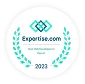 Circular badge displaying "Expertise.com," "Best Web Developers in Dayton," and "2022," with teal laurel graphics on each side.
