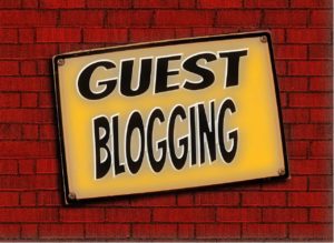 Guest blogging Image of a Guest Blogging sign