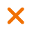 Union 9 A graphic of an orange x mark on a transparent background