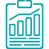 A graphic of a bar graph on a transparent background showing an increase