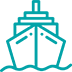 A graphic of a sailing ship on a transparent background