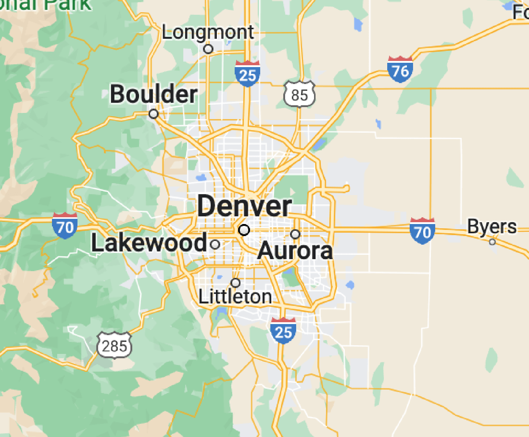 Denver map